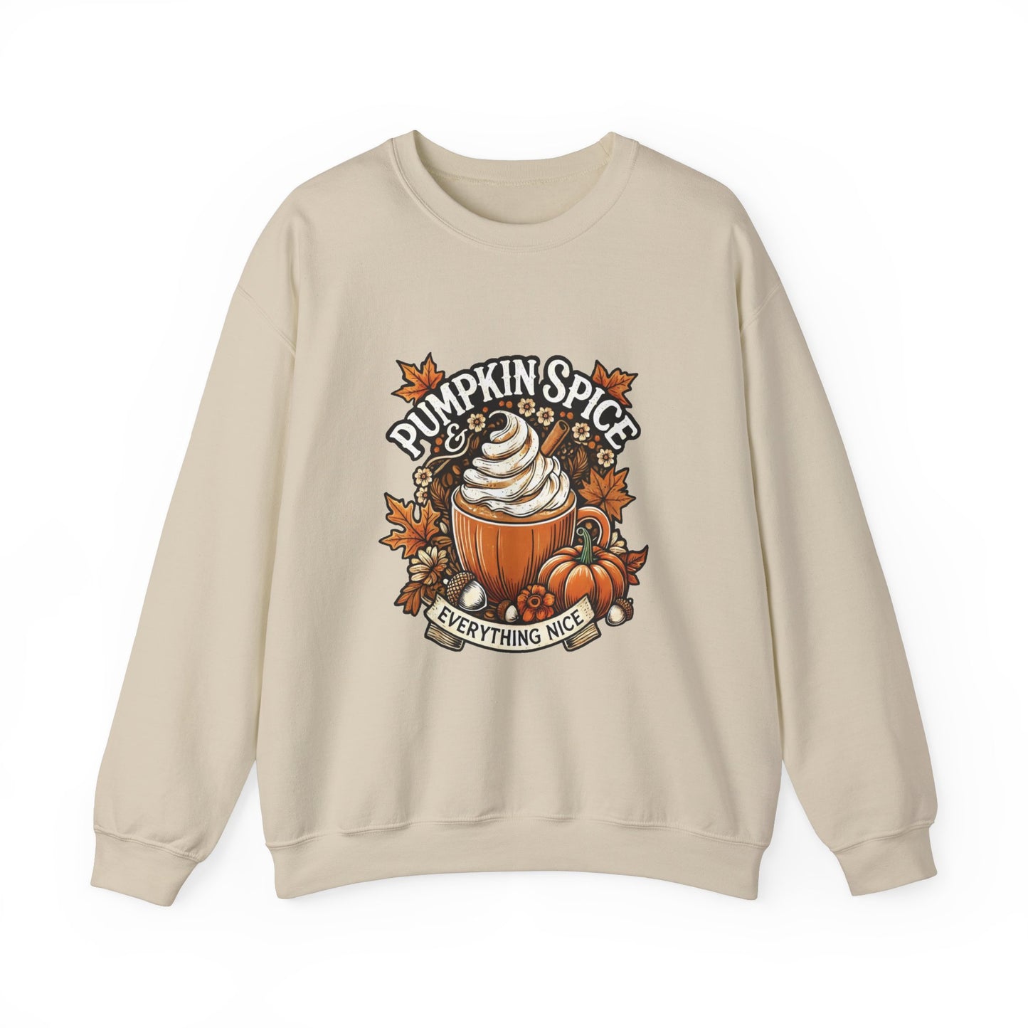 Pumpkin Spice & Everything Nice - Fall Vibes Women's Unisex Heavy Blend™ Crewneck Sweatshirt