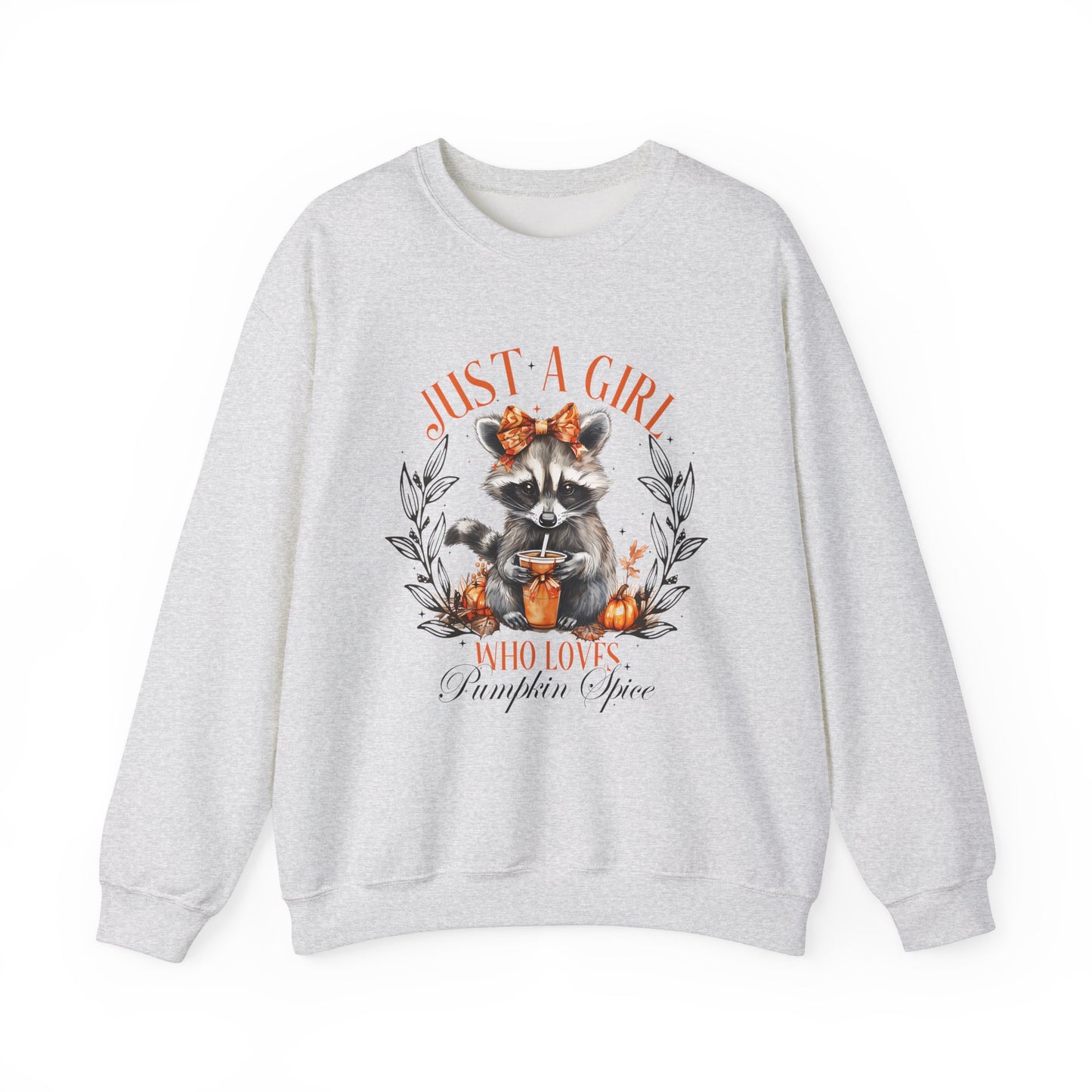 Just a Girl Who Loves Pumpkin Spice - Cozy Fall Sweatshirt Unisex Heavy Blend™ Crewneck Sweatshirt