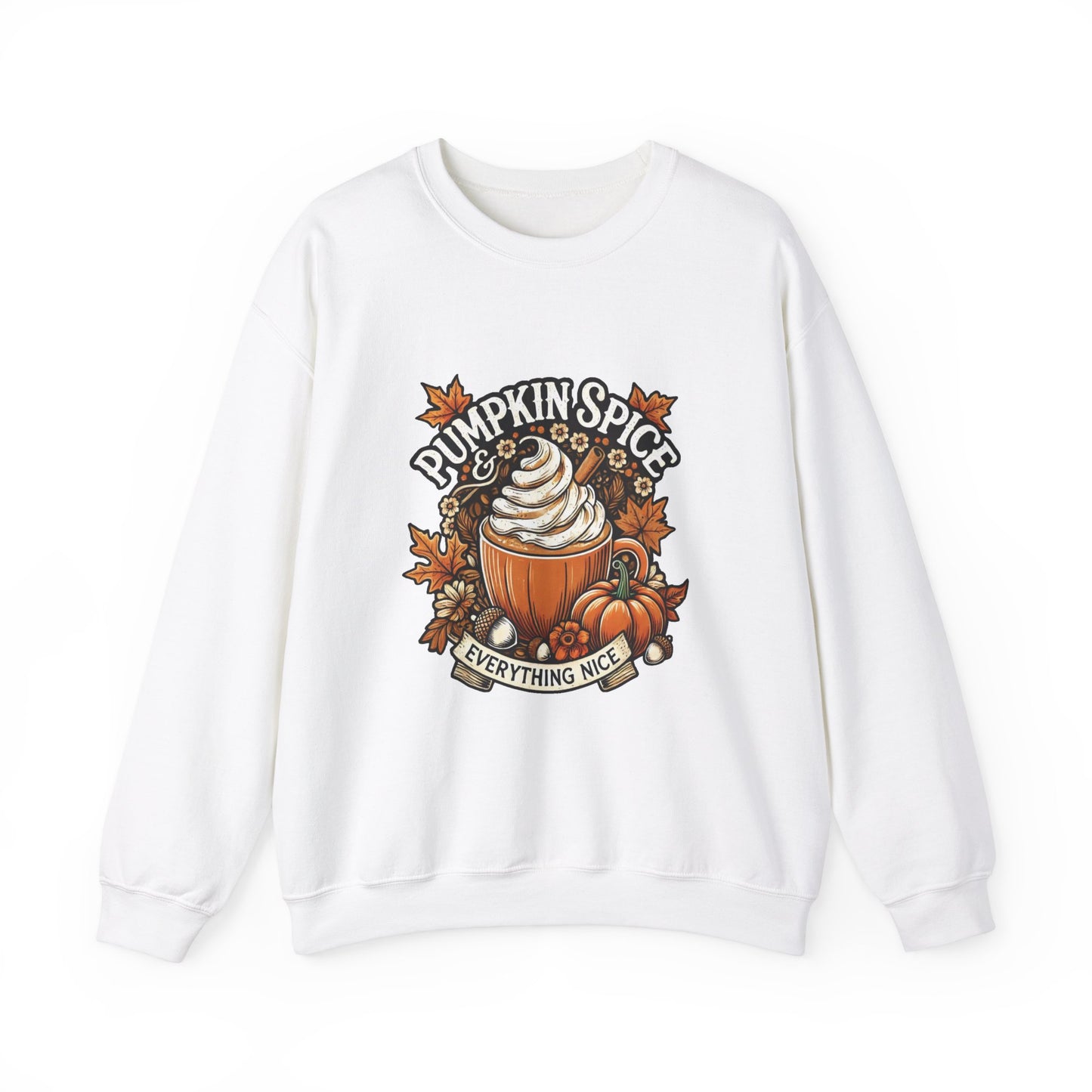 Pumpkin Spice & Everything Nice - Fall Vibes Women's Unisex Heavy Blend™ Crewneck Sweatshirt