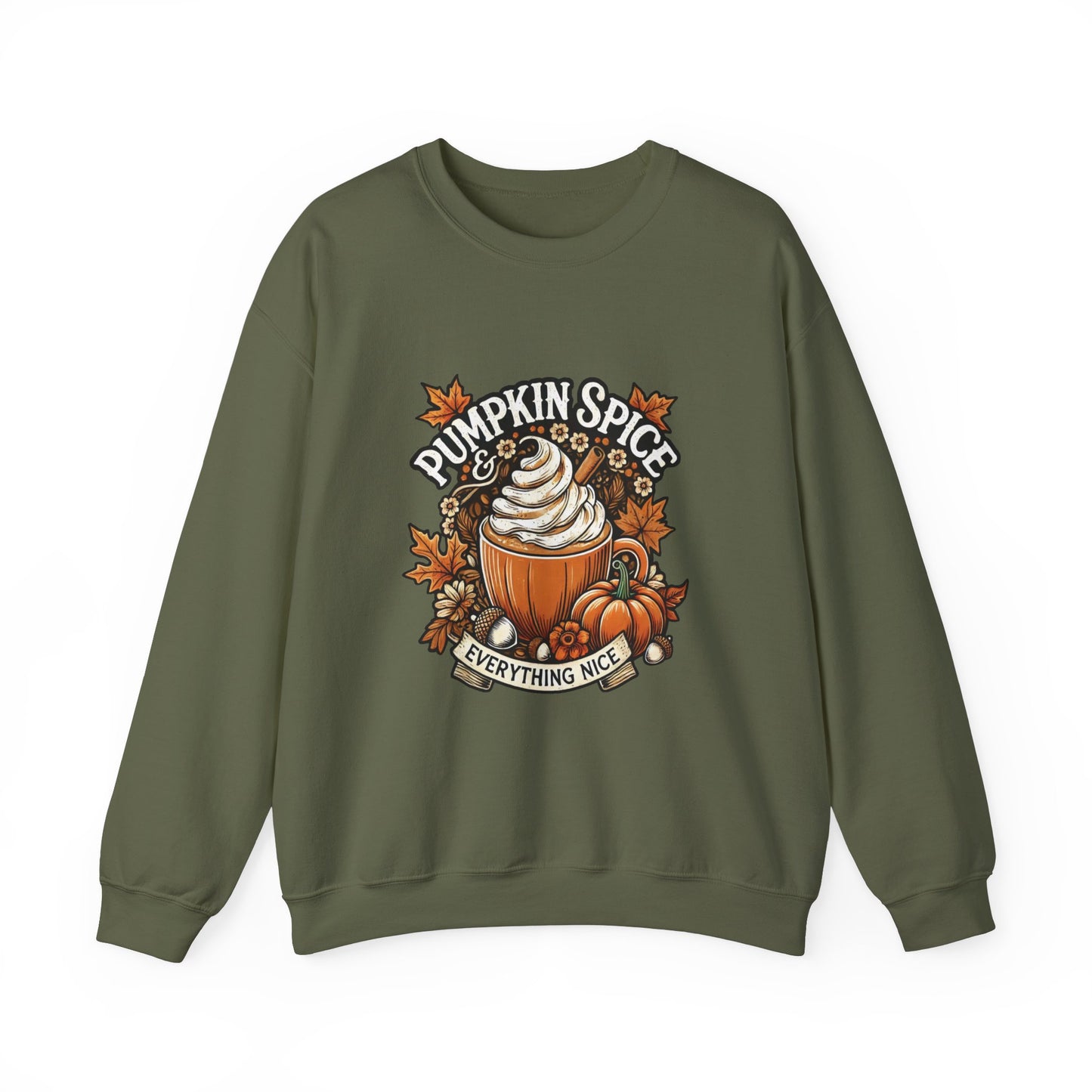 Pumpkin Spice & Everything Nice - Fall Vibes Women's Unisex Heavy Blend™ Crewneck Sweatshirt