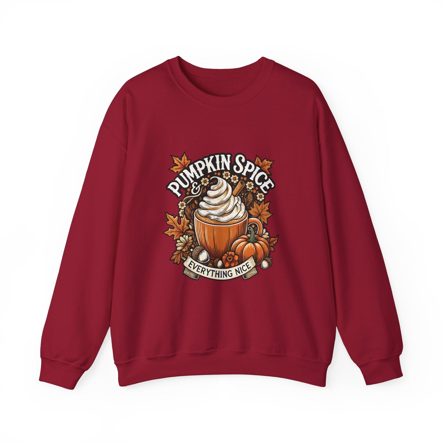 Pumpkin Spice & Everything Nice - Fall Vibes Women's Unisex Heavy Blend™ Crewneck Sweatshirt