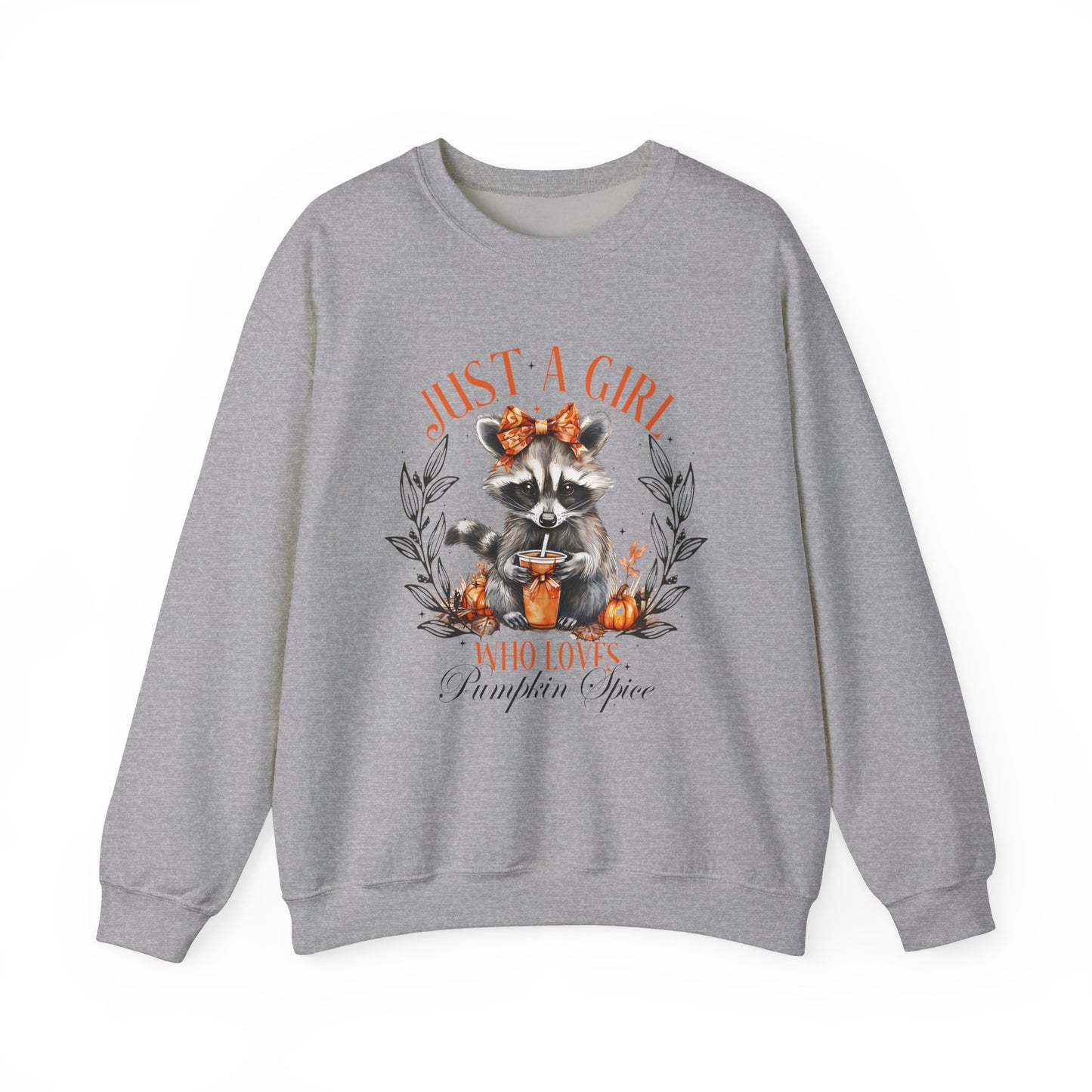 Just a Girl Who Loves Pumpkin Spice - Cozy Fall Sweatshirt Unisex Heavy Blend™ Crewneck Sweatshirt