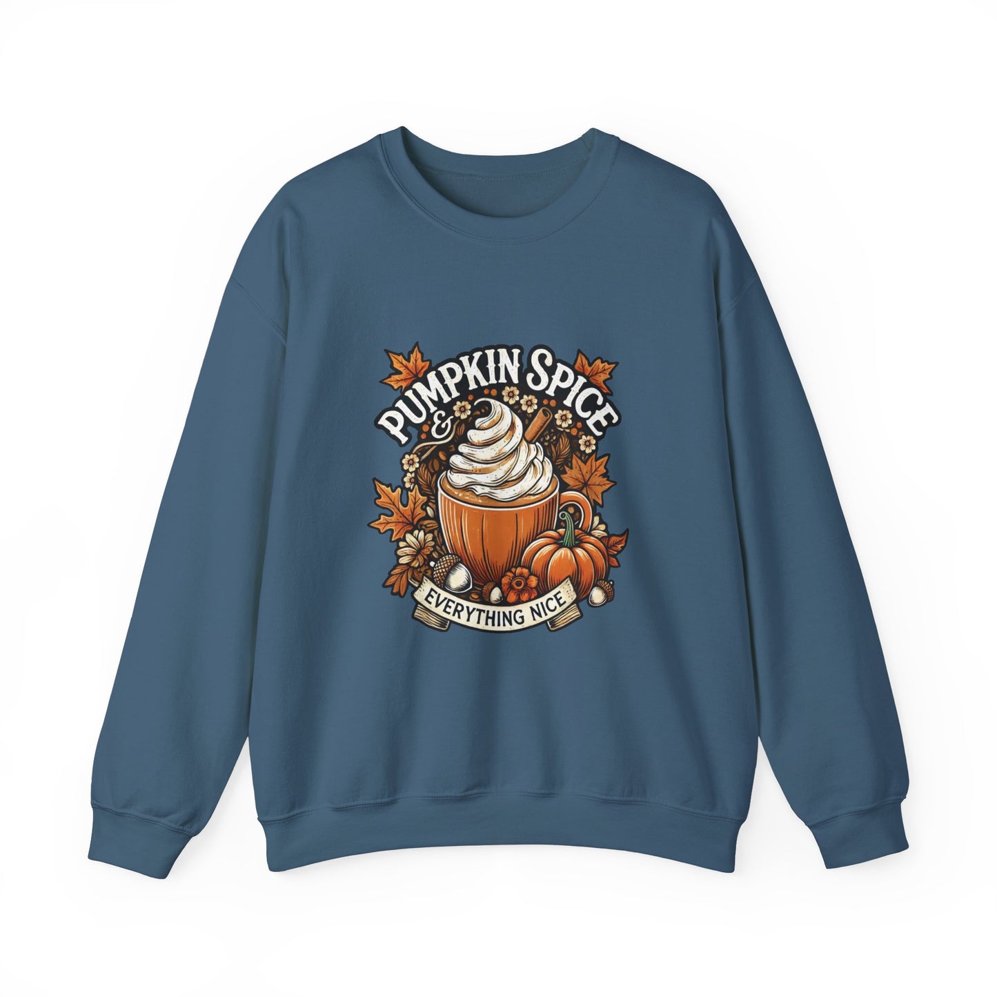 Pumpkin Spice & Everything Nice - Fall Vibes Women's Unisex Heavy Blend™ Crewneck Sweatshirt