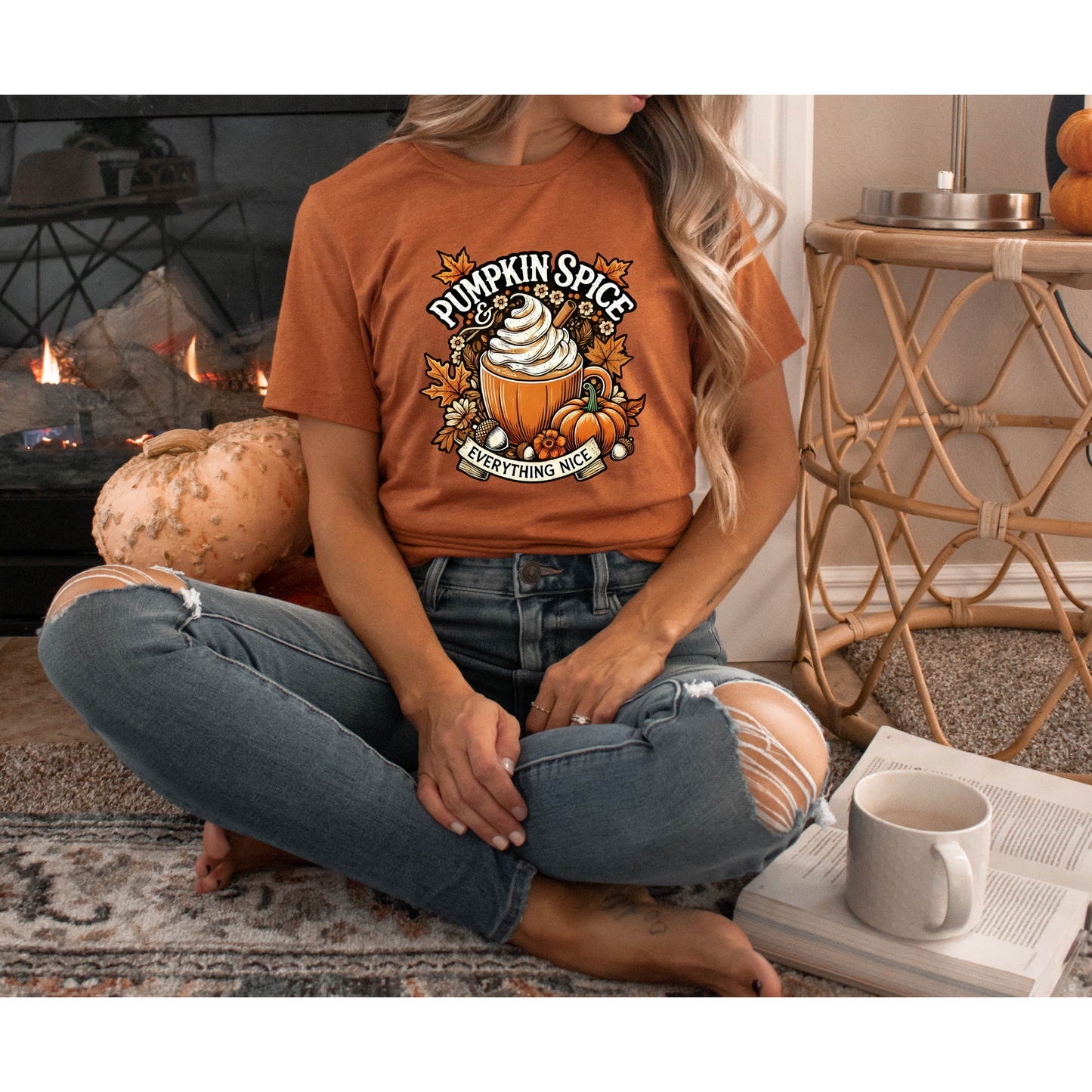 Pumpkin Spice & Everything Nice - Fall Vibes Unisex Jersey Short Sleeve Tee